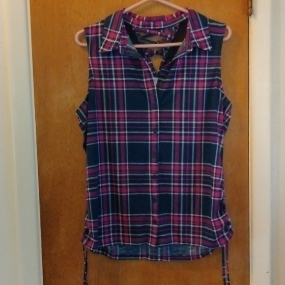 No Boundaries Lace & Flannel Tunic Sleeveless Sz.XXL/2XG (19) - Picture 8 of 8